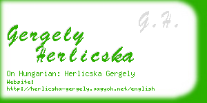 gergely herlicska business card